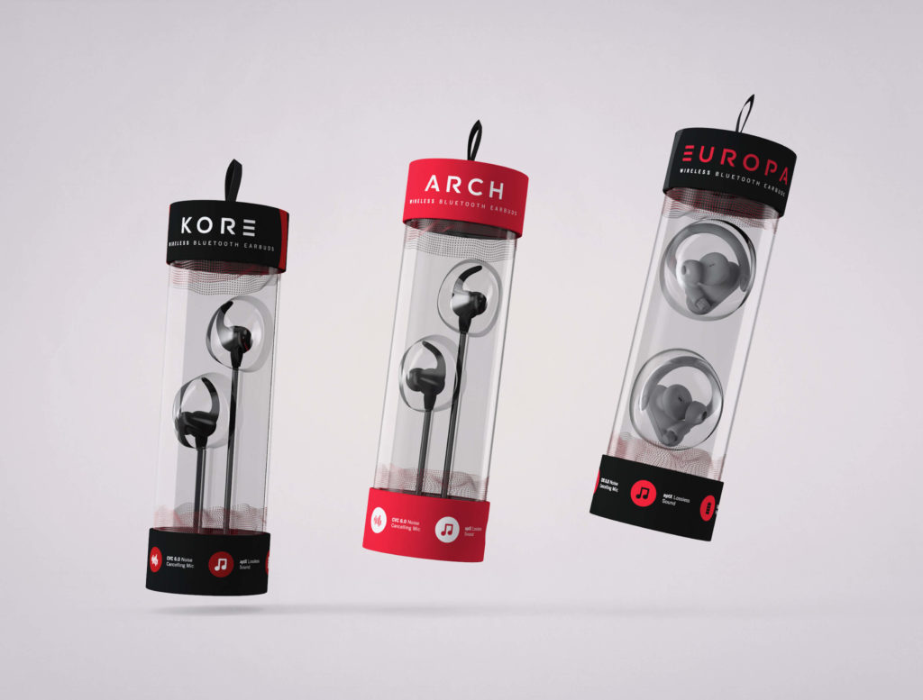 Taotronics earbuds packaging design (after)