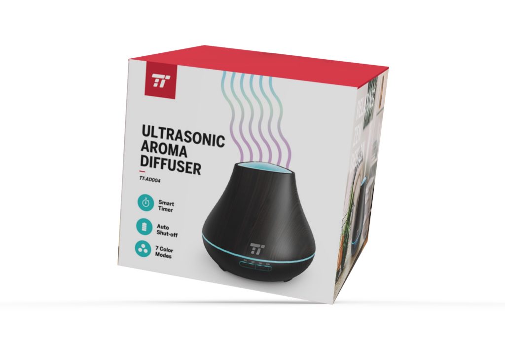 Packaging design for Taotronics scent diffuser