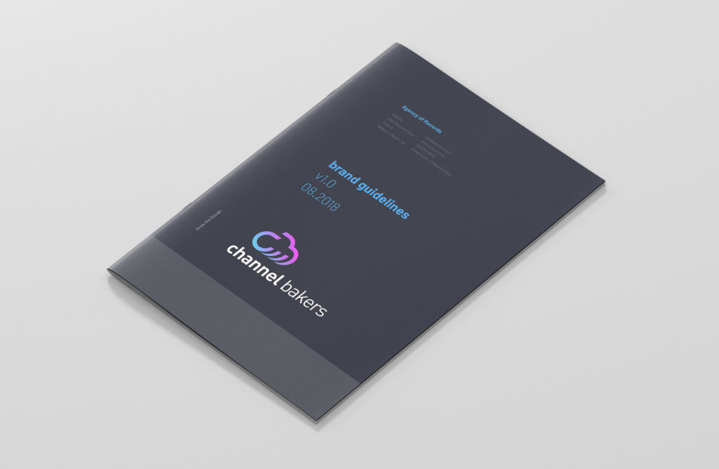 Channel Bakers brand identity book mockup
