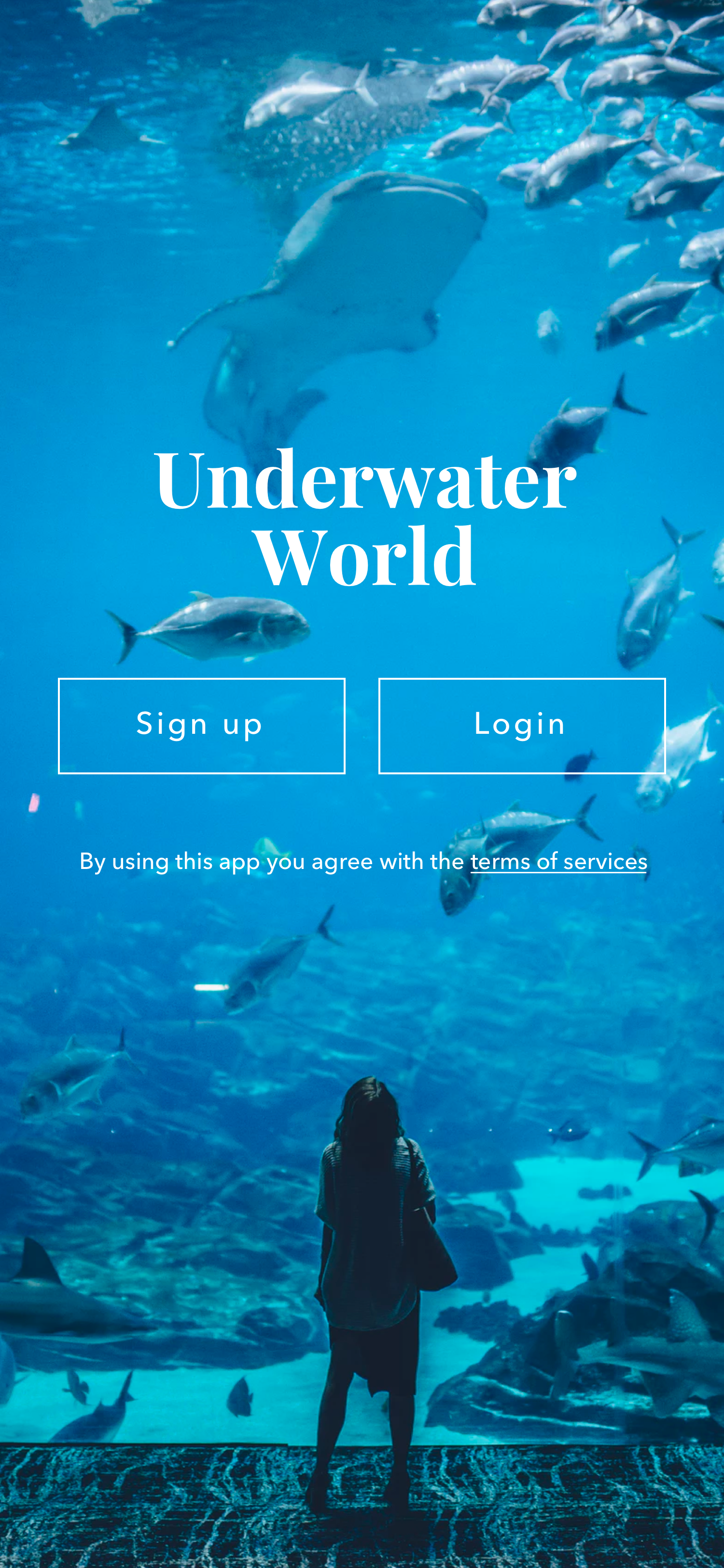 Underwater World main screen